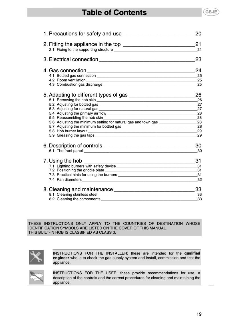 First page image of the manual for PTS726BE