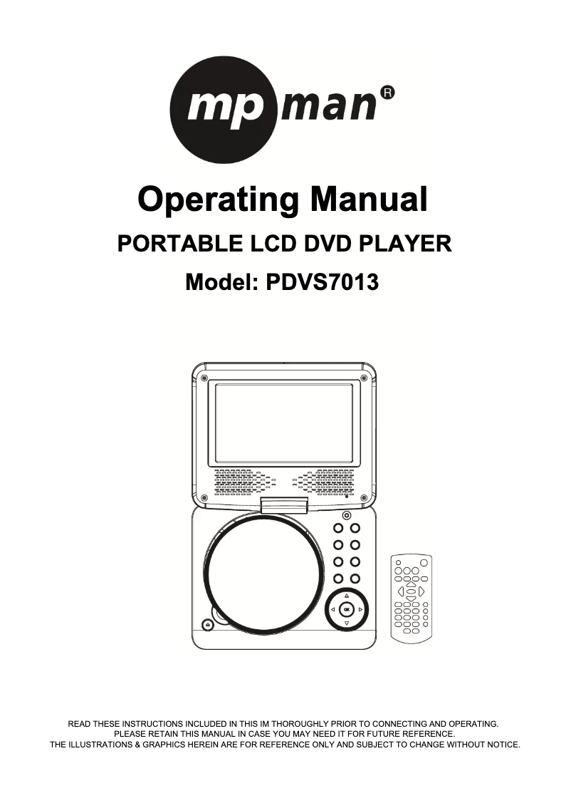 Page 1 of the manual User Manual Mpman PDVS7013