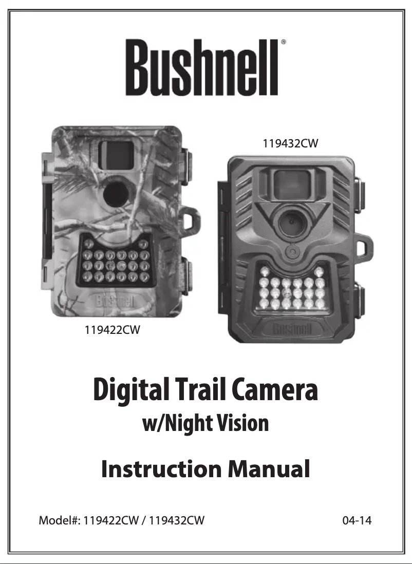 First page image of the manual for 119432CW