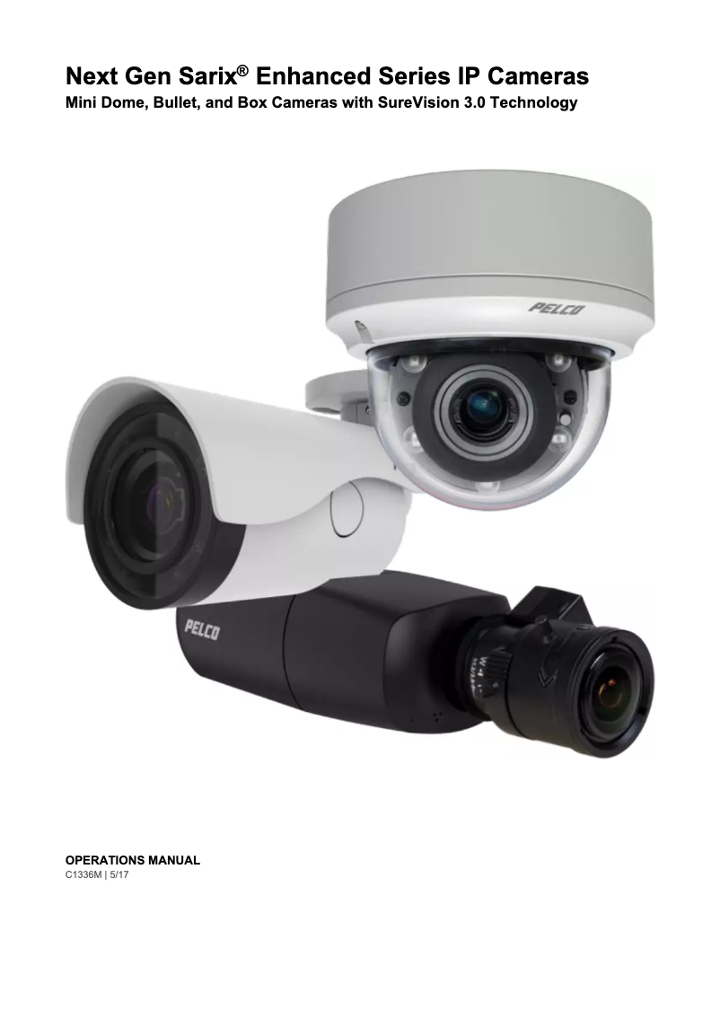 Page 1 of the manual User Manual Pelco Sarix Enhanced IME222-1IS