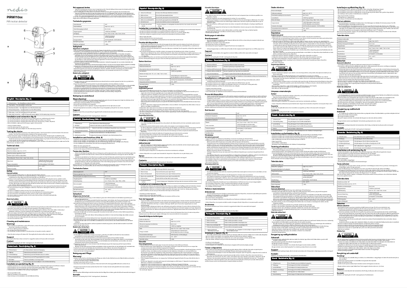 Page 1 of the manual User Manual Nedis PIRWI10WT