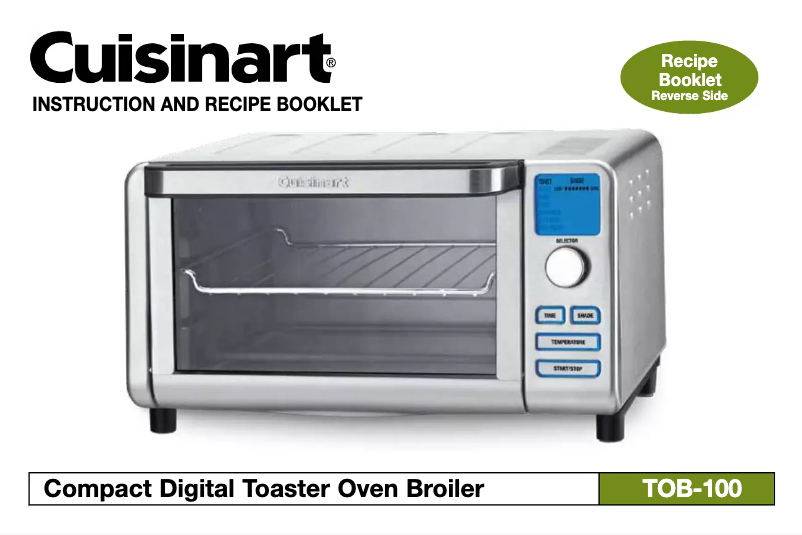 First page image of the manual for TOB-100