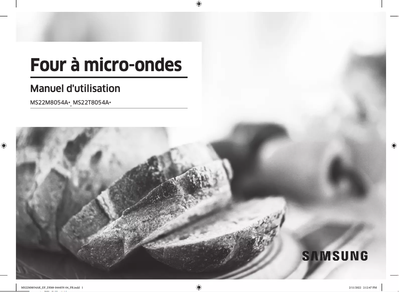 First page image of the manual for MS22T8054AB