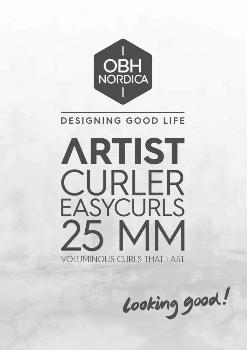 Page 1 of the manual User Manual OBH Nordica Artist Easycurls NF3210N0