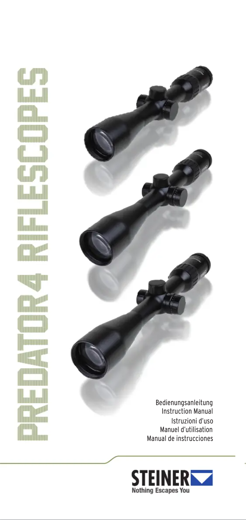 Image de la première page du manuel de l'appareil Predator 4 6-24x50