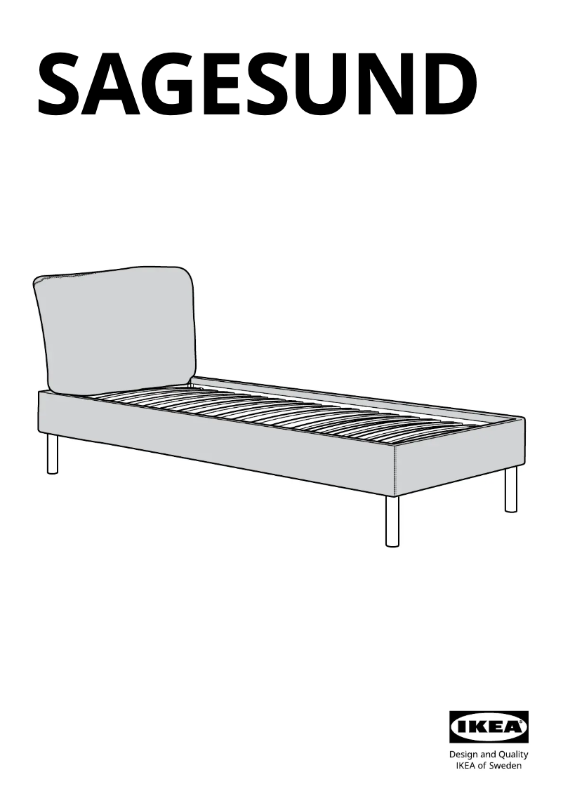 Page 1 of the manual User Manual Ikea SAGESUND 804.903.87