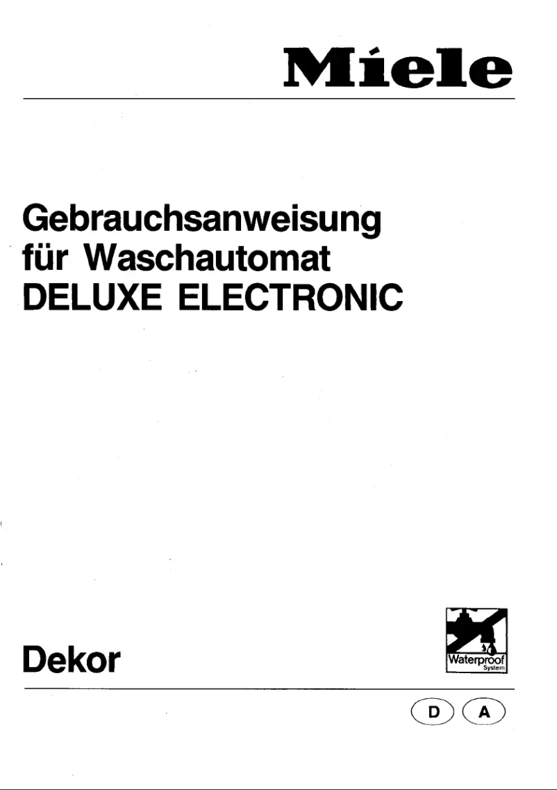 First page image of the manual for Electronic DeLuxe