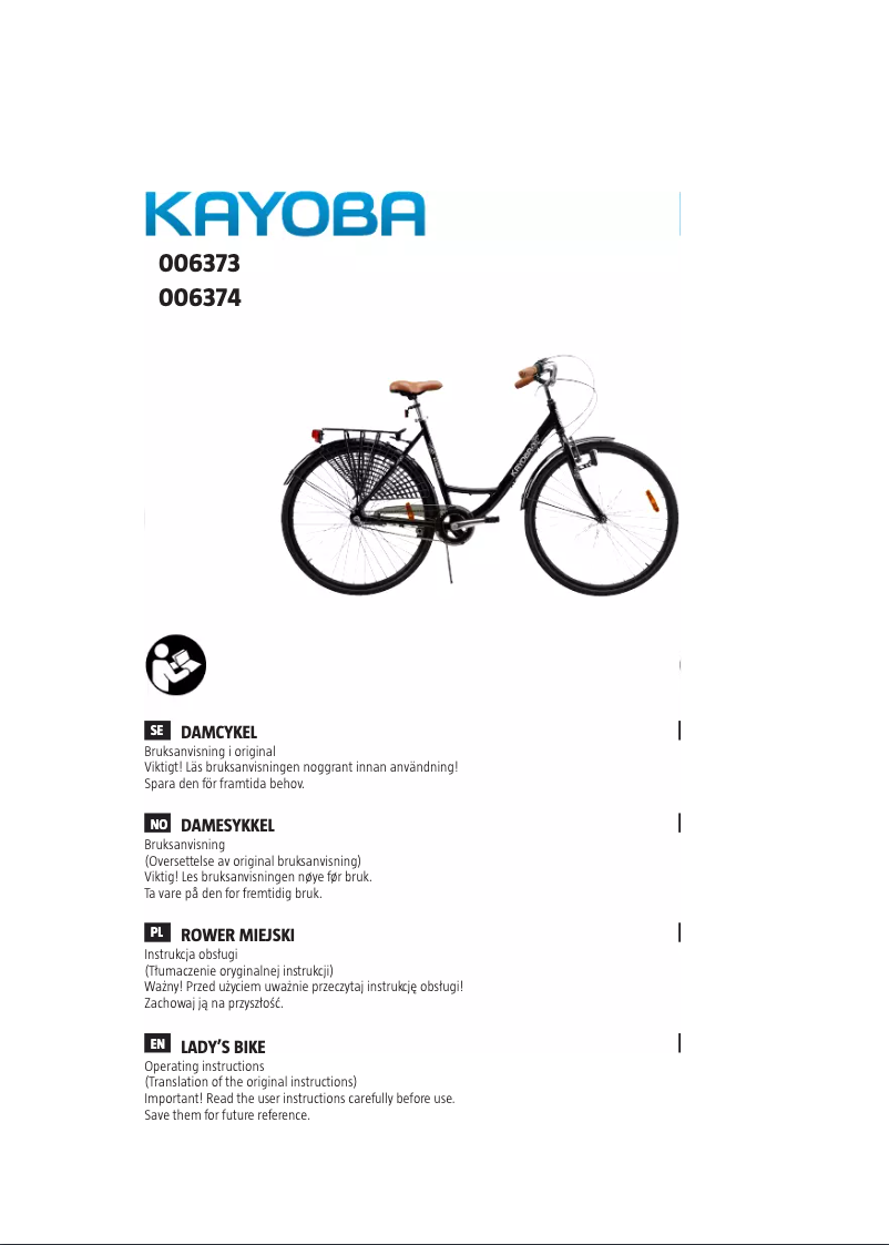 First page image of the manual for 006-374