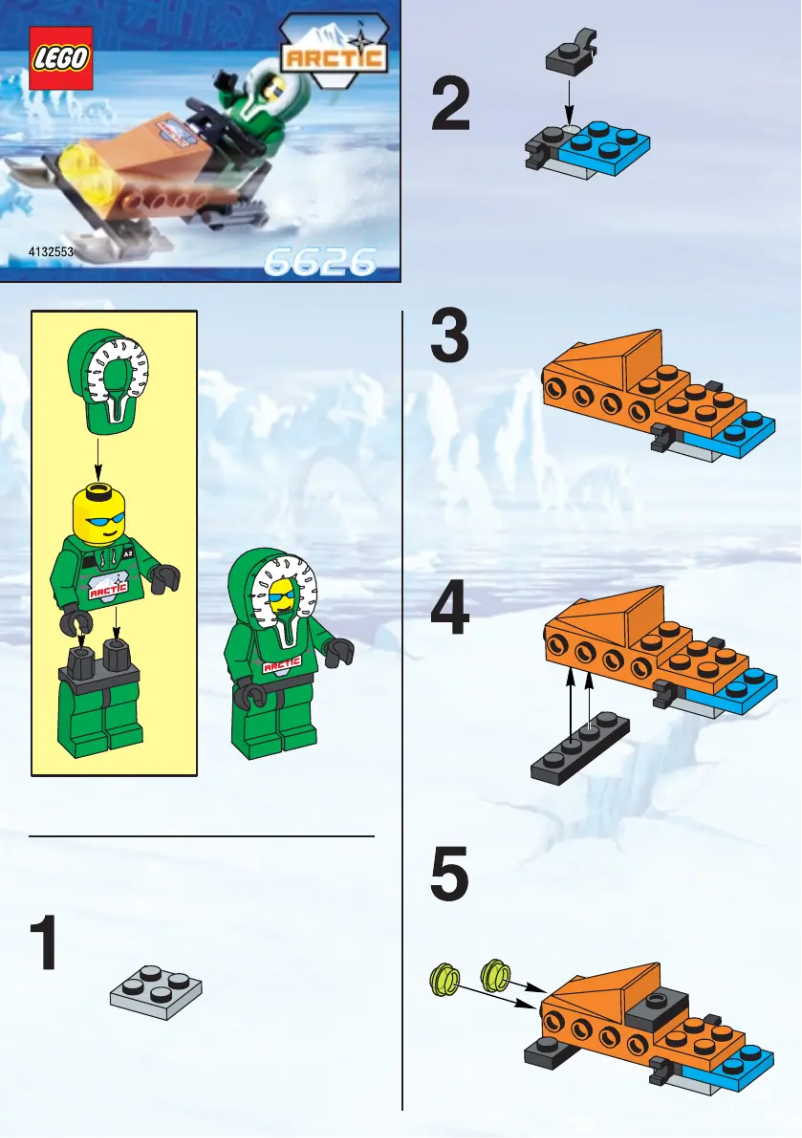 Page 1 of the manual User Manual Lego Arctic 6626