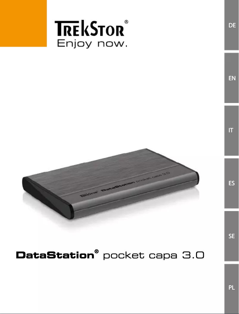 First page image of the manual for DataStation pocket capa 3.0
