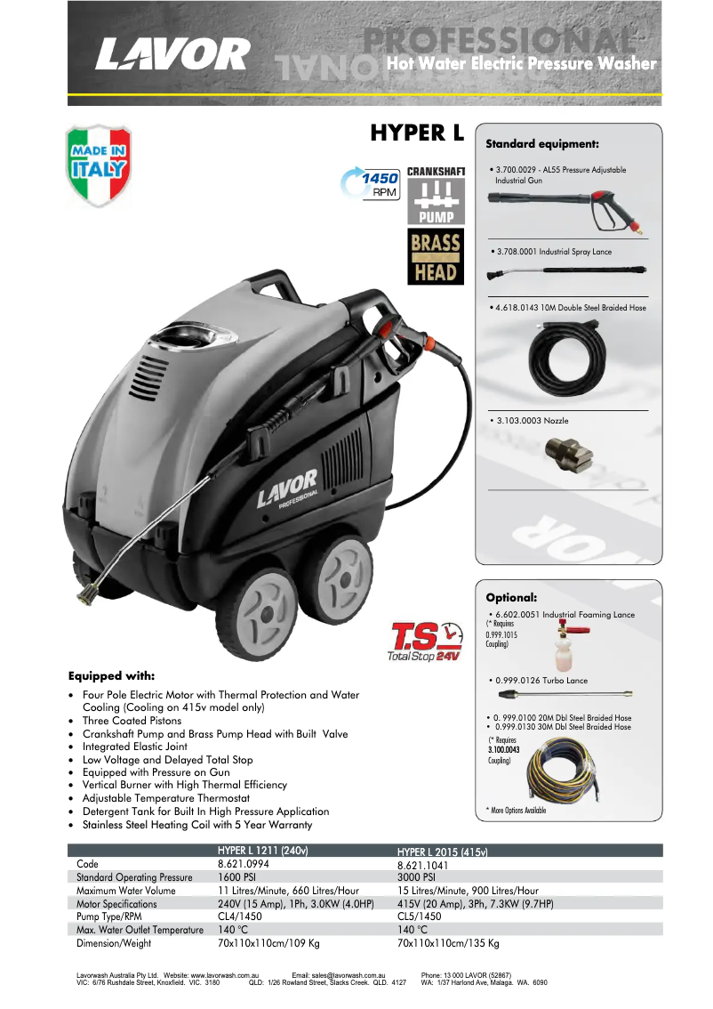 Image de la première page du manuel de l'appareil Hyper L LP