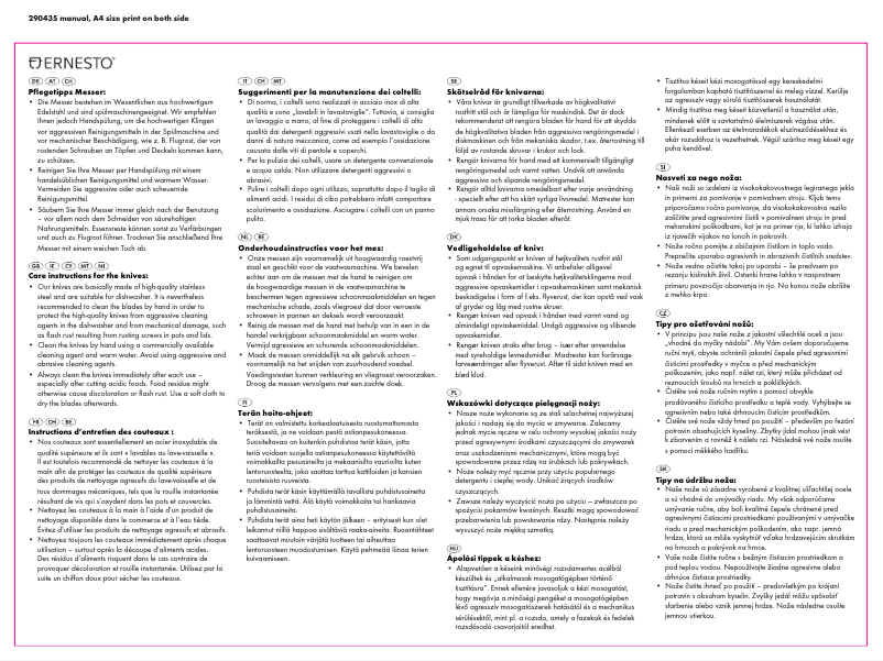 First page image of the manual for IAN 290435