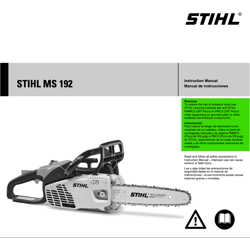 Page 1 of the manual User Manual Stihl MS 192 C