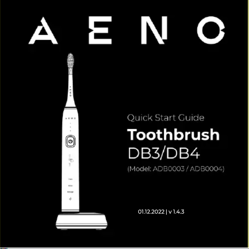 Page 1 of the manual Quick Start Guide AENO DB4