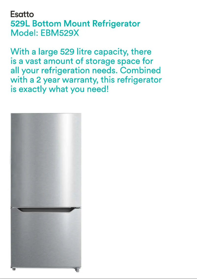 First page image of the manual for EBM529X