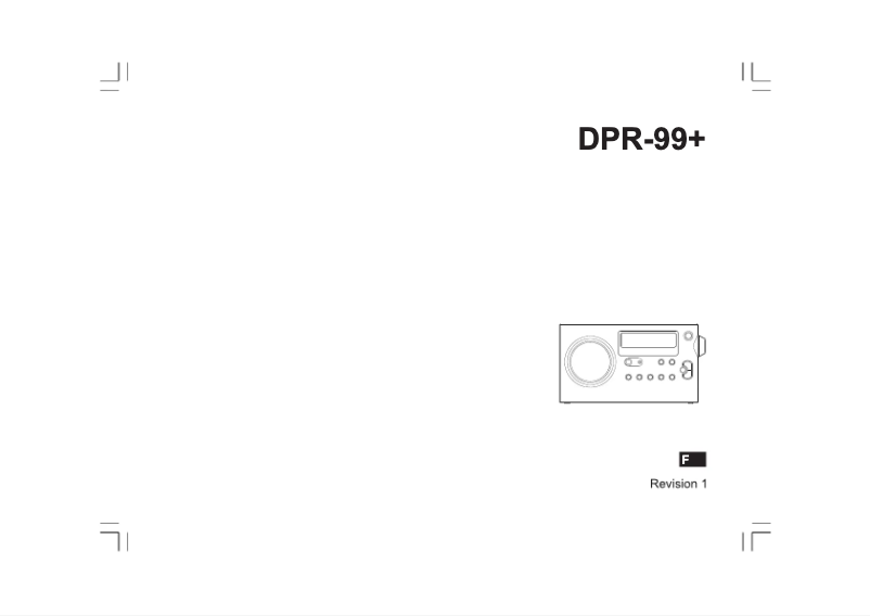 First page image of the manual for DPR-99+
