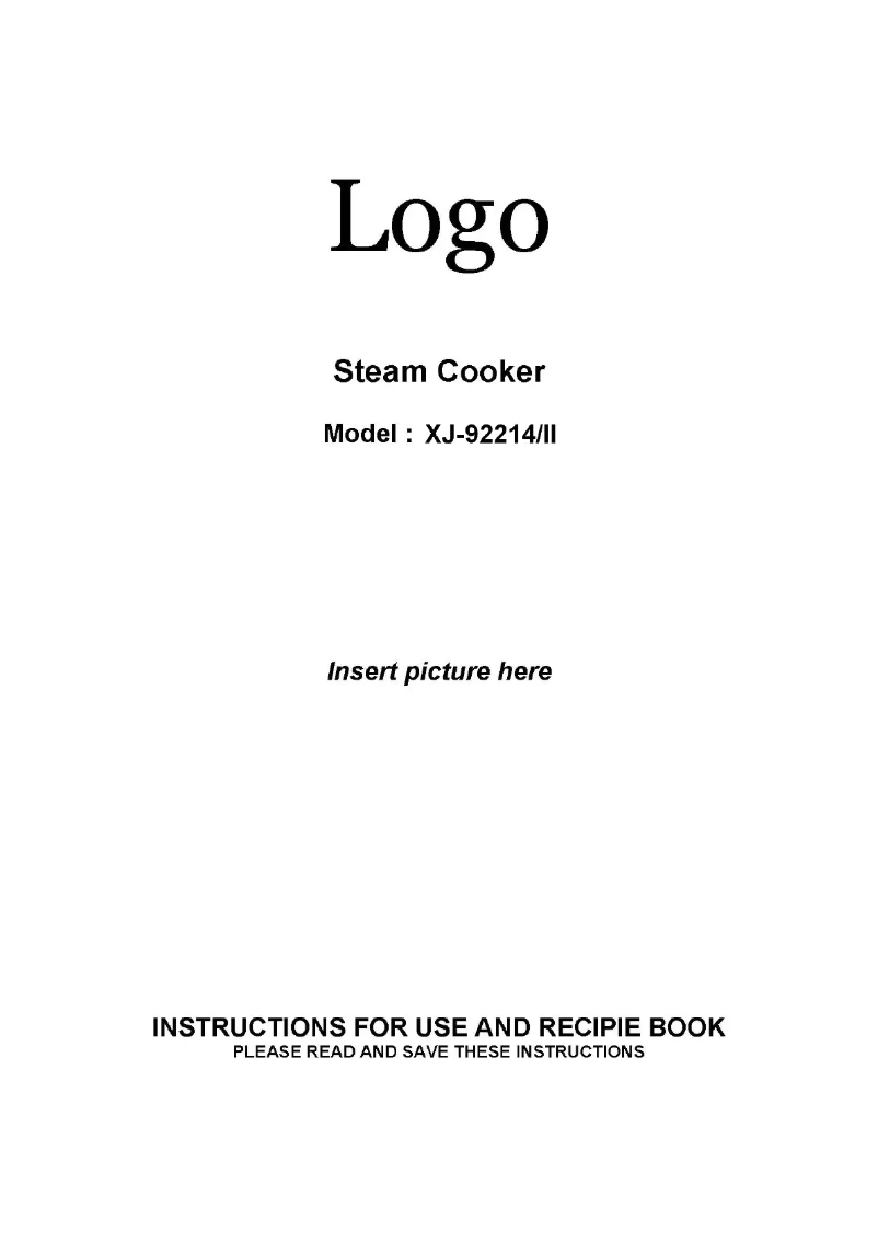 First page image of the manual for XJ-92214II