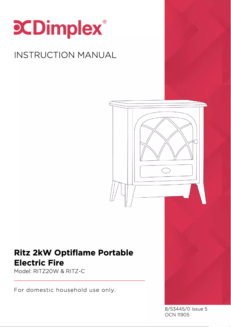 Page 1 of the manual User Manual Dimplex RITZ-C