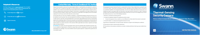 First page image of the manual for Thermal-Sensing Security Camera
