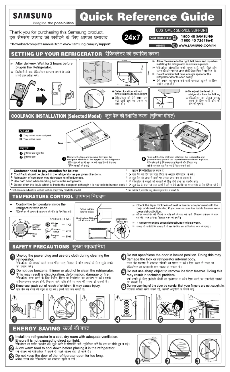 First page image of the manual for RR19R20C1RH