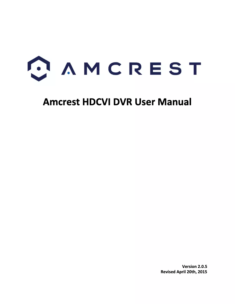 First page image of the manual for AMDV7204