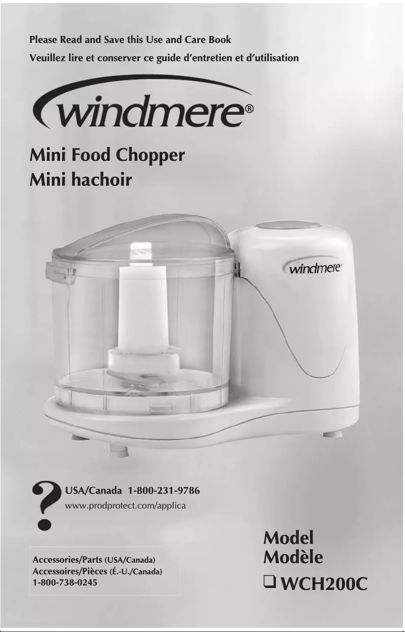 First page image of the manual for WCH200C