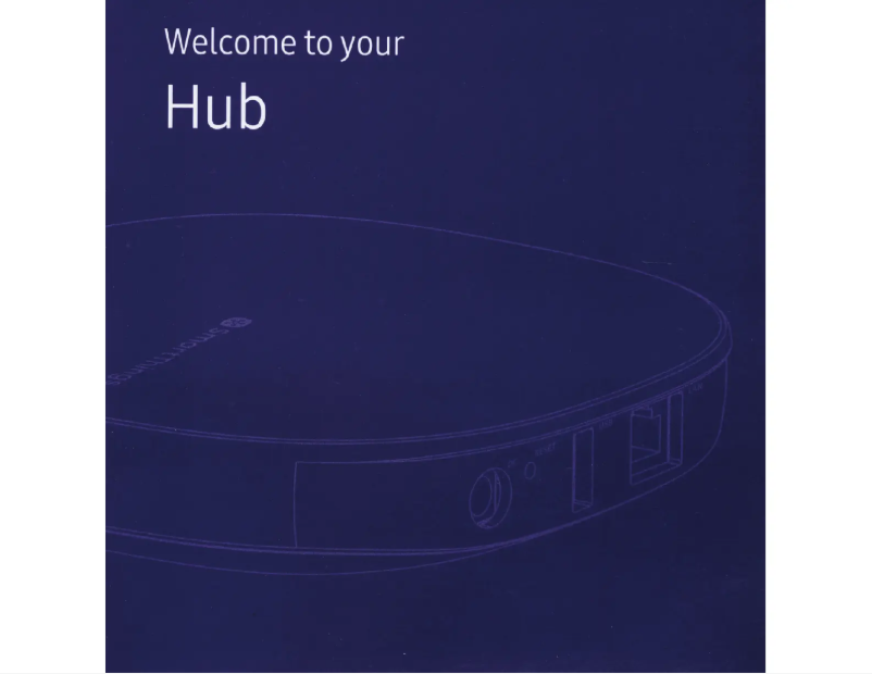 First page image of the manual for SmartThings Hub