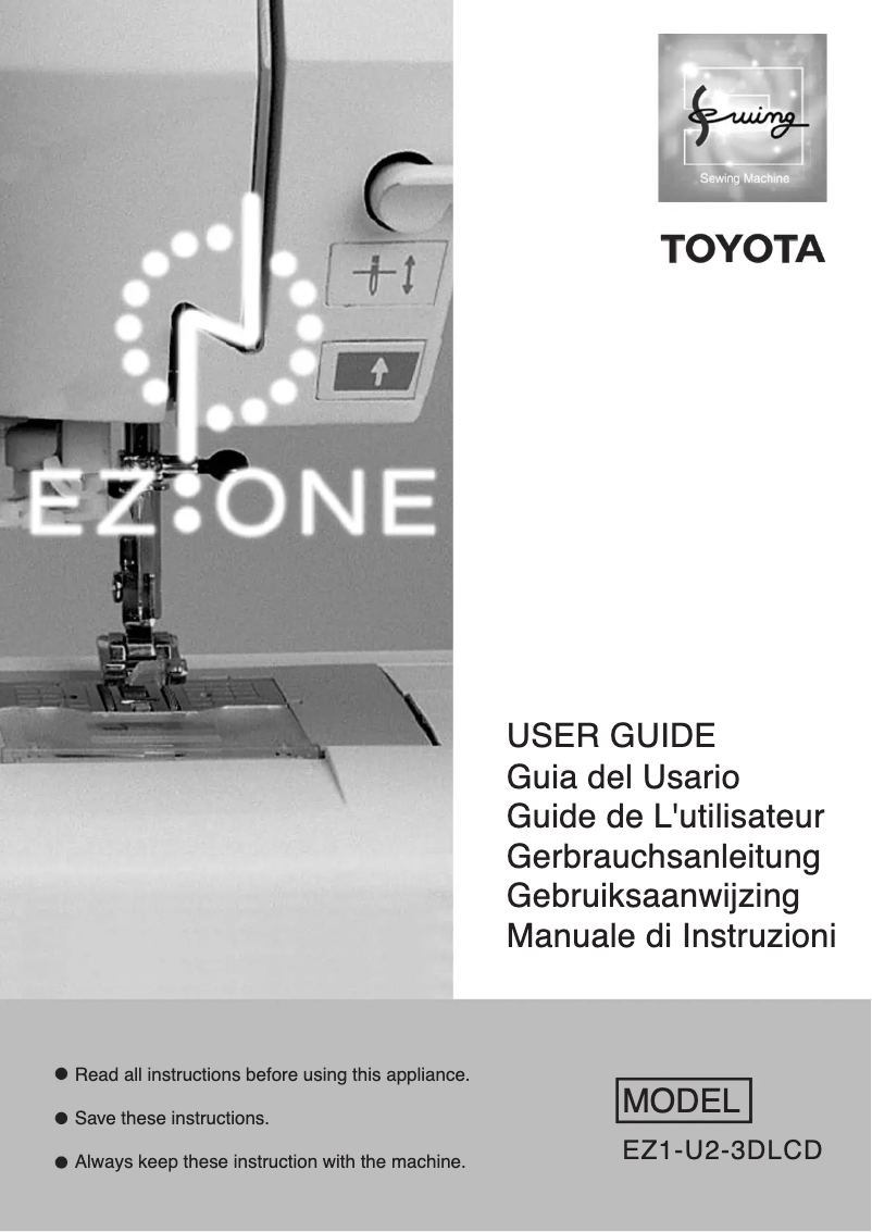 Page 1 of the manual User Manual Toyota EZA801