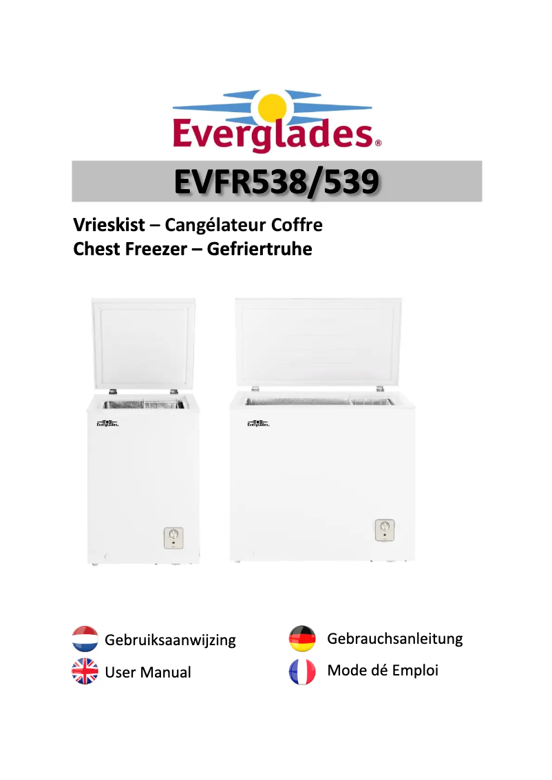 Page 1 of the manual User Manual Everglades EVFR538