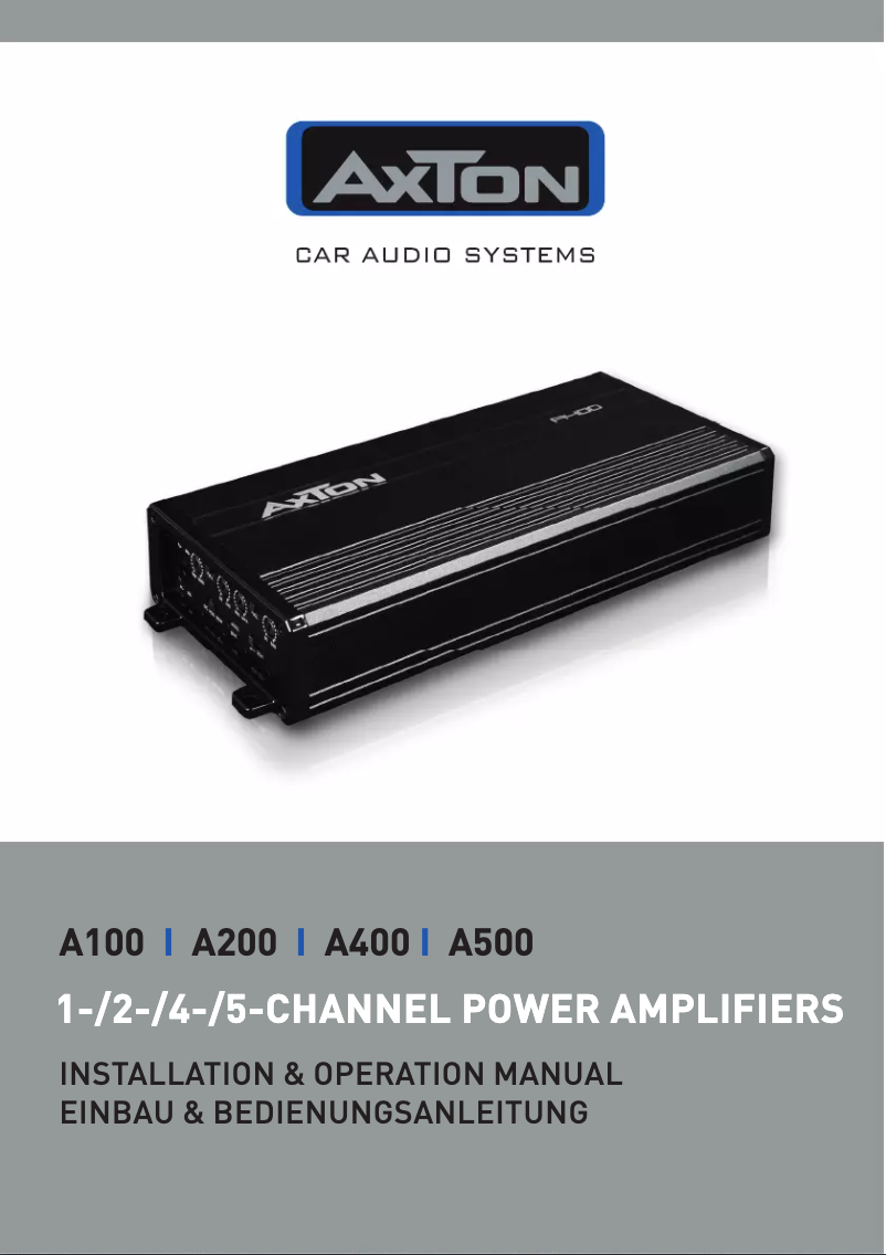 First page image of the manual for A400