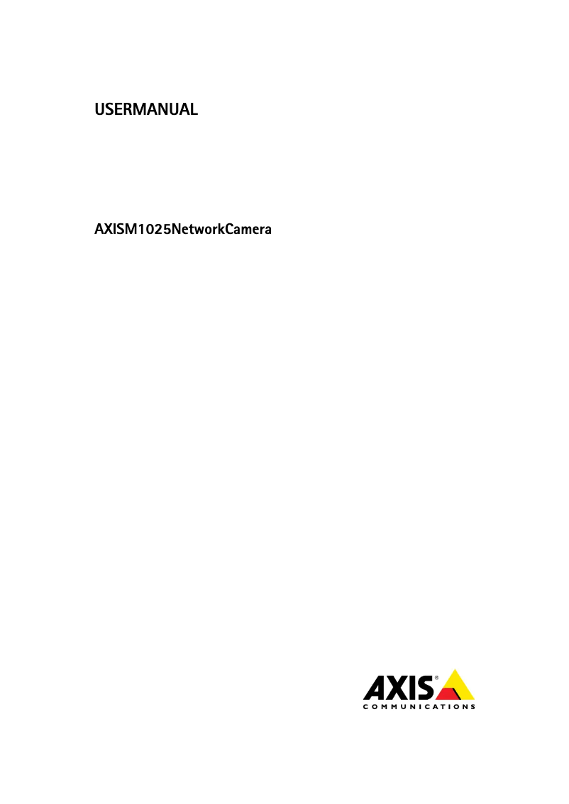 First page image of the manual for M1025