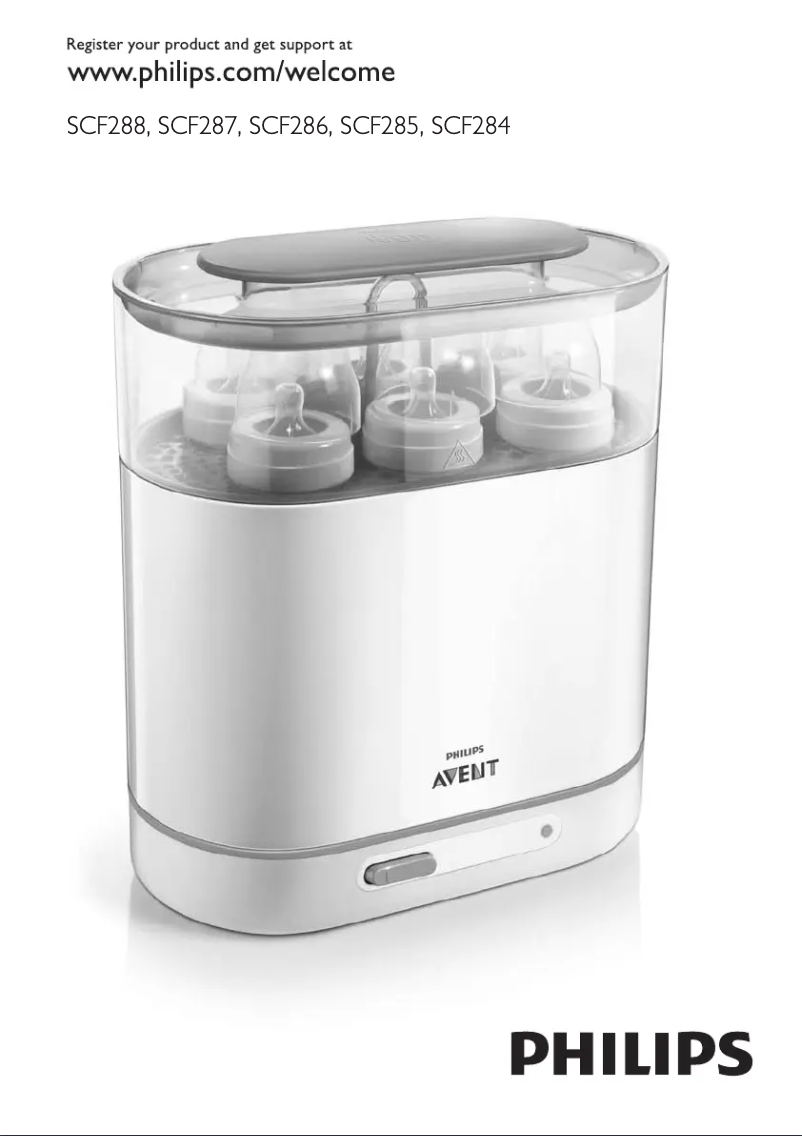 First page image of the manual for Avent SCF286