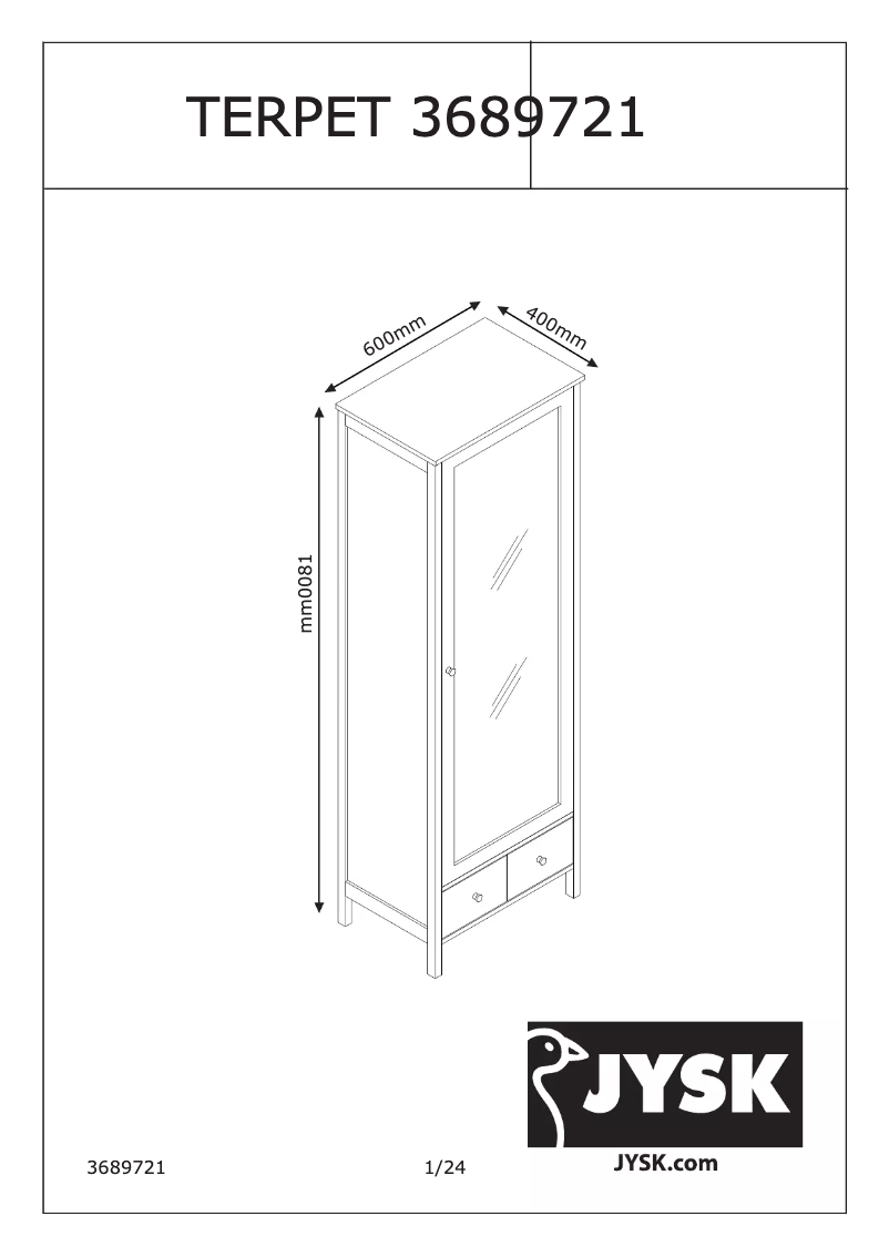 First page image of the manual for Terpet