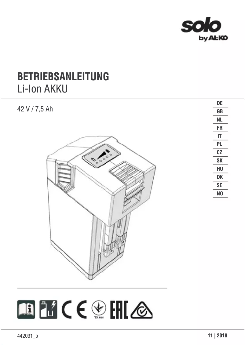 Image de la première page du manuel de l'appareil HT 4260