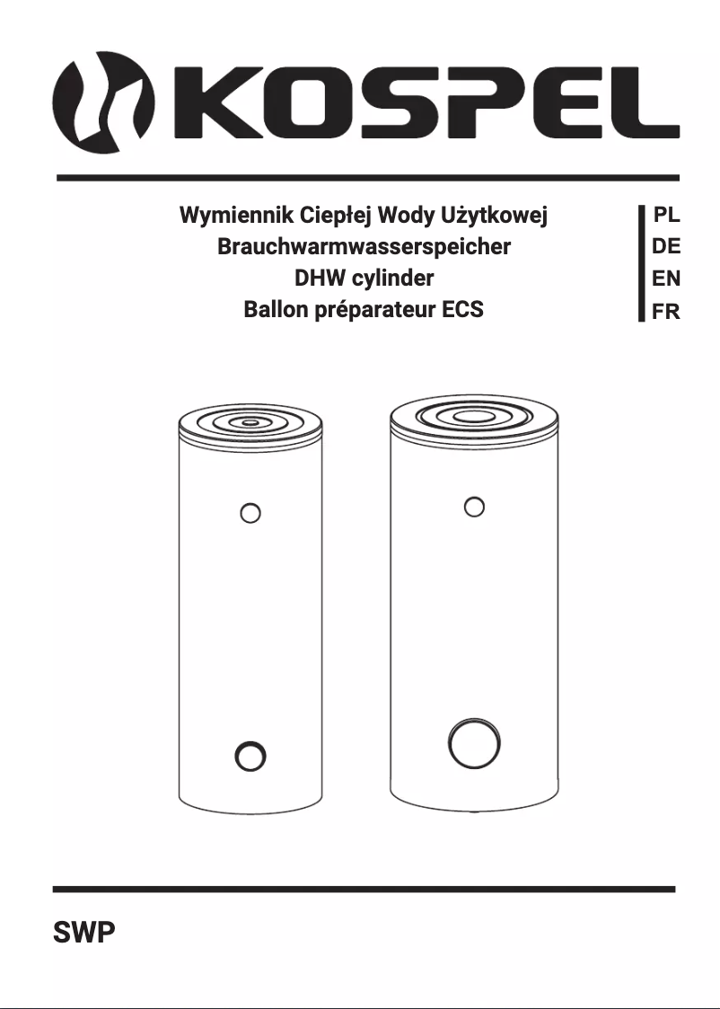 Page 1 of the manual User Manual Kospel SWP-200