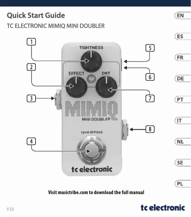 First page image of the manual for Mimiq Mini Doubler