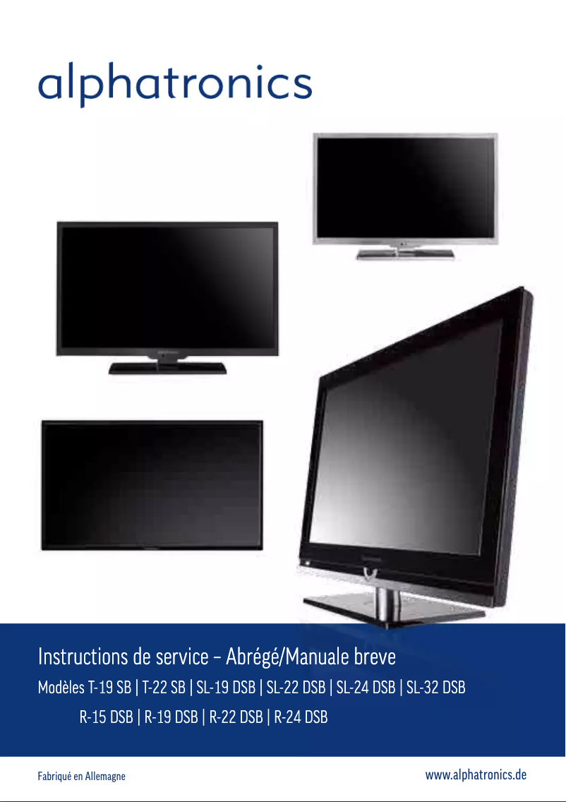 Page 1 of the manual User Manual Alphatronics R-15 DSB