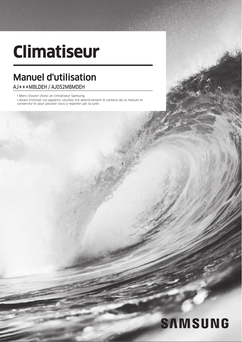 First page image of the manual for AJ035MBLDEH