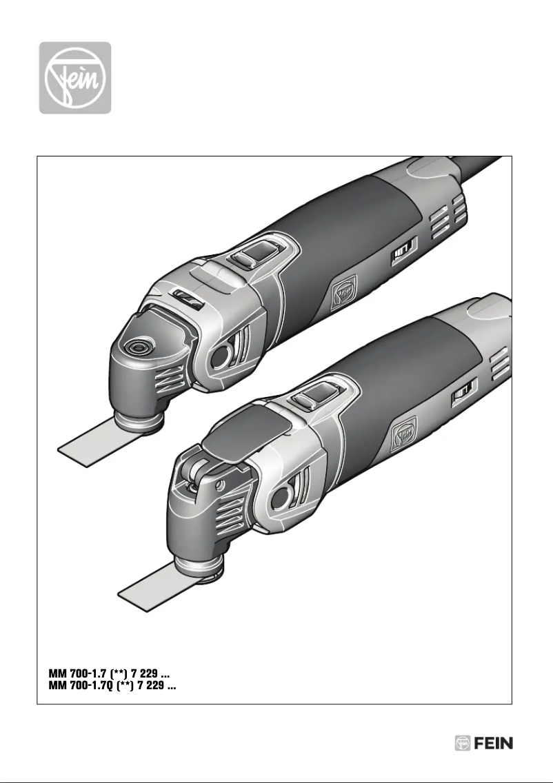 Page 1 of the manual User Manual Fein Multimaster MM 700 1.7 Basic