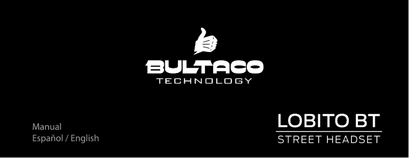 Page 1 of the manual User Manual Bultaco Technology Lobito BT Street
