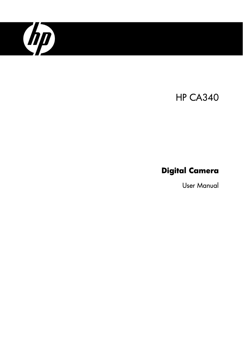 First page image of the manual for CA340