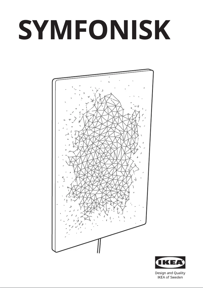 Page 1 of the manual User Manual Ikea SYMFONISK 104.873.26