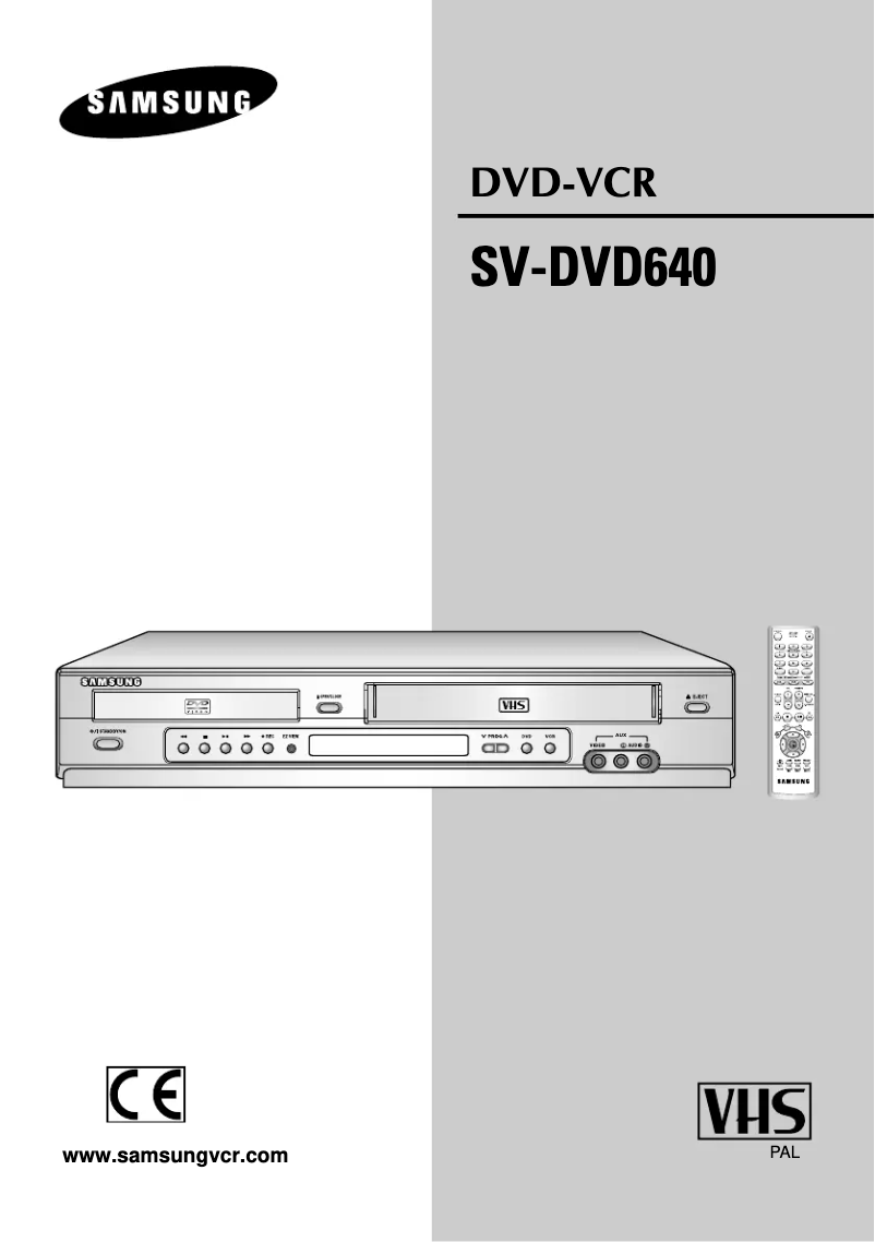 First page image of the manual for SV-DVD640