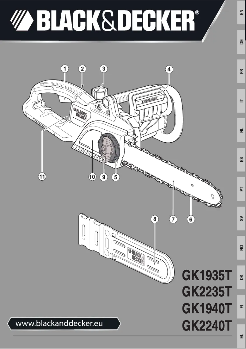Page 1 of the manual User Manual Black & Decker GK2235T
