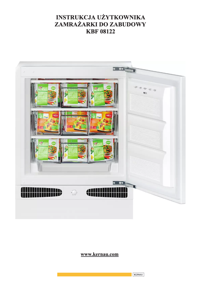 Image de la première page du manuel de l'appareil KBF 08122