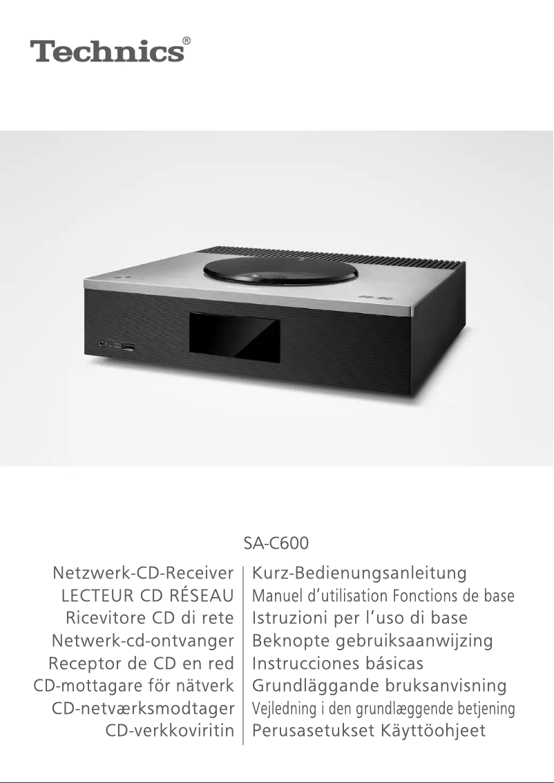 First page image of the manual for SA-C600