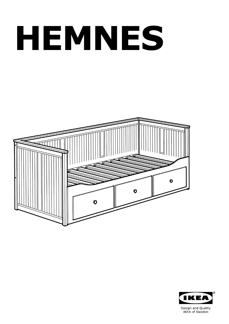 Page 1 of the manual User Manual Ikea HEMNES 605.838.39