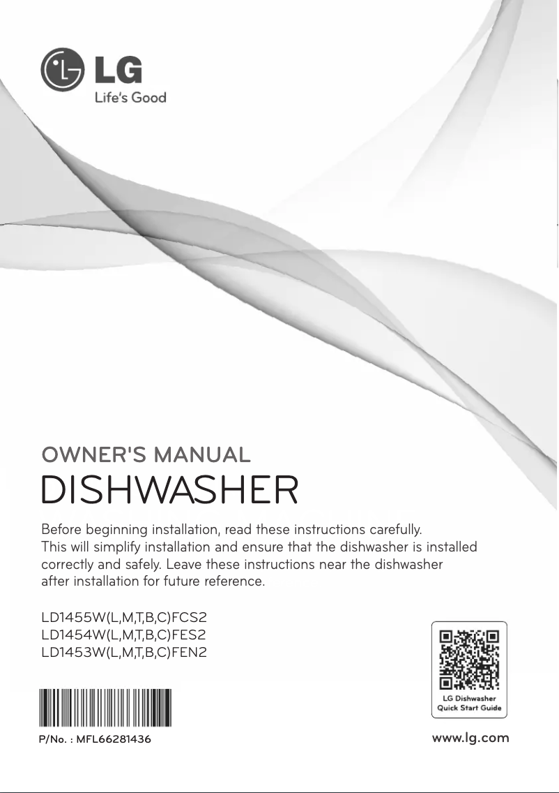 Page 1 of the manual User Manual LG LD1453TFEN2