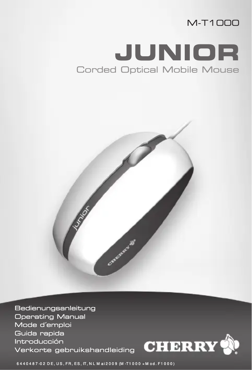 First page image of the manual for JUNIOR M-T1000