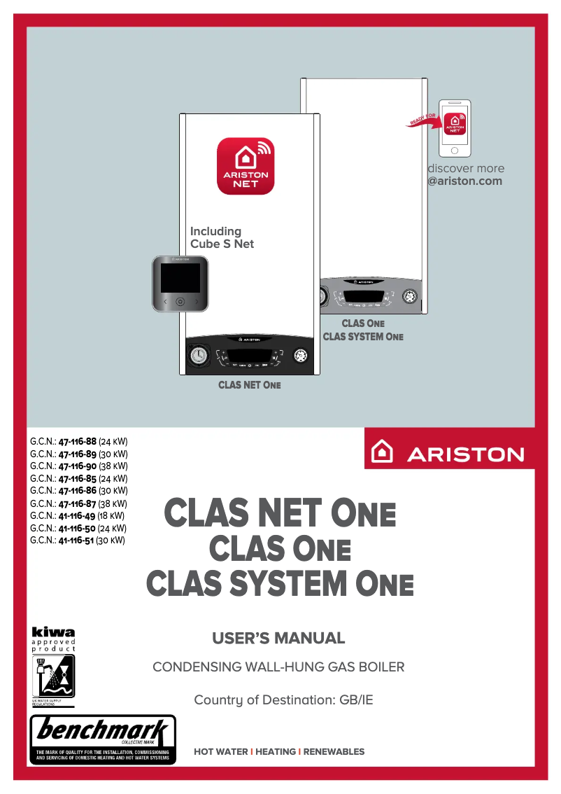 First page image of the manual for CLAS One 38